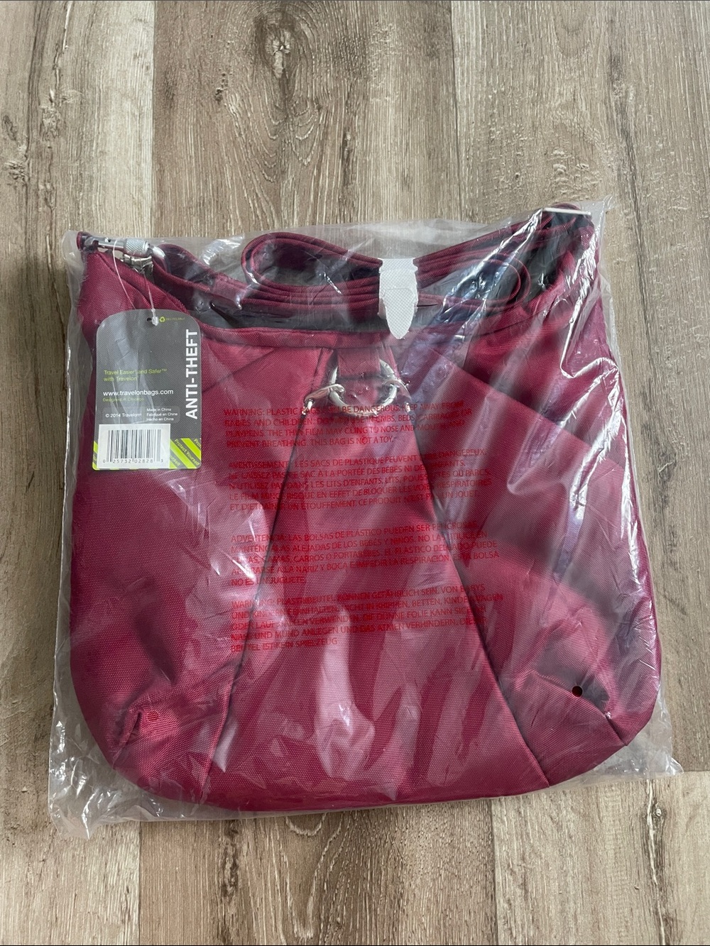 Travelon Anti-Theft Women's Crossbody Bag - Deep Red